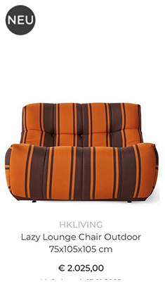  Lazy Lounge Sessel von HKliving 