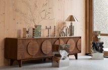 Sideboard im Wohnzimmer und in der Farbe Braun