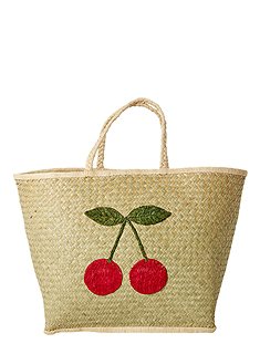 Basttasche Cherrys35 x 25 x 35 cm von RICE