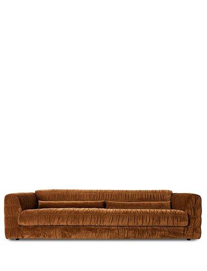 Club Couch, Samt72 x 108 x 274 cm von HKLIVING