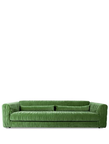 Club Couch, Samt72 x 108 x 274 cm von HKLIVING