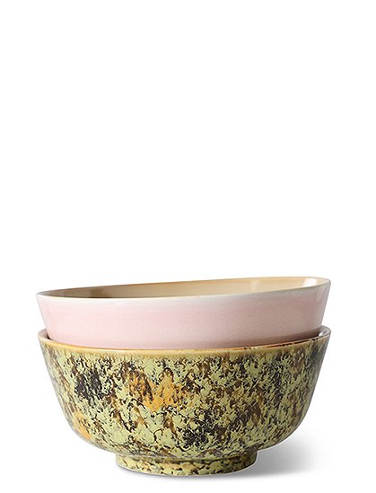 70s Ramen Bowls8,5xØ19 cm, 2er Set von HKLIVING