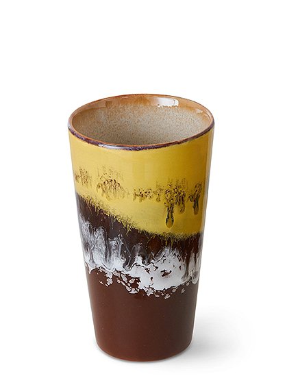 Latte Macchiato Becher 70's von HKliving &#9733; Kundenbewertung "Sehr gut" &#9733; 10&euro; Rabatt für Neukunden &#9733; Schnell verschickt &#9733; Günstig bei car-Moebel.de