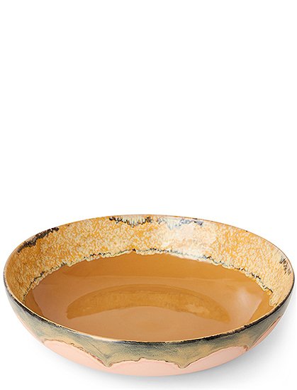 Salat Bowl Ø33 cm, 70s Keramik von HKliving &#9733; Kundenbewertung "Sehr gut" &#9733; 12&percnt; Rabatt für Neukunden &#9733; Schnell verschickt &#9733; Günstig bei car-Moebel.de