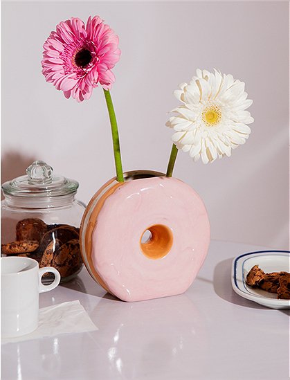 Vase Fastfood Donut von Doiy &#9733; Kundenbewertung "Sehr gut" &#9733; 10&euro; Rabatt für Neukunden &#9733; Schnell verschickt &#9733; Günstig bei car-Moebel.de