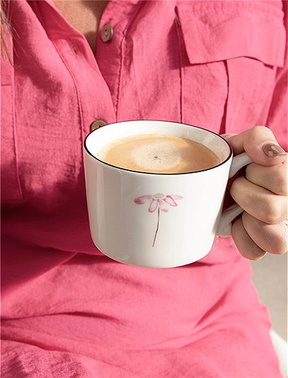 Kaffeetasse, rosa von Bastion Collections &#9733; Kundenbewertung "Sehr gut" &#9733; 12&percnt; Rabatt für Neukunden &#9733; Schnell verschickt &#9733; Jetzt bei car-Moebel.de