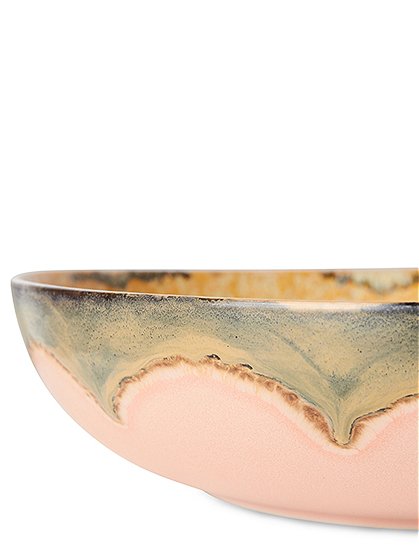 Salat Bowl Ø33 cm, 70s Keramik von HKliving &#9733; Kundenbewertung "Sehr gut" &#9733; 10&euro; Rabatt für Neukunden &#9733; Schnell verschickt &#9733; Günstig bei car-Moebel.de