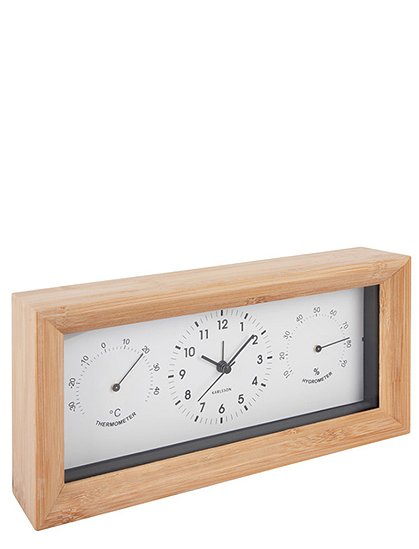 Wecker Neat 12,8x26 cm, Bambus v. Karlsson &#9733; Kundenbewertung "Sehr gut" &#9733; 12&percnt; Rabatt für Neukunden &#9733; Schnell verschickt &#9733; Jetzt bei car-Moebel.de