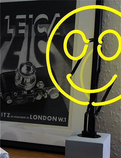 Neon Tischleuchte Smiley von Locomocean &#9733; Kundenbewertung "Sehr gut" &#9733; 10&euro; Rabatt für Neukunden &#9733; Schnell verschickt &#9733; Jetzt bei car-Moebel.de