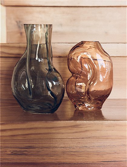 Vase Gleam, Glas/Chrom v. HKliving &#9733; Kundenbewertung "Sehr gut" &#9733; 12&percnt; Rabatt für Neukunden &#9733; Schnell verschickt &#9733; Günstig bei car-Moebel.de