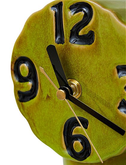 Retro Keramik Uhr olive von HKliving &#9733; Kundenbewertung "Sehr gut" &#9733; 10&euro; Rabatt für Neukunden &#9733; Schnell verschickt &#9733; Jetzt kaufen bei car-Moebel.de