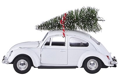 VW-Wagen Mit VW-Käfer, Der Weihnachtsgeschenke Mit Weißer Farbe
