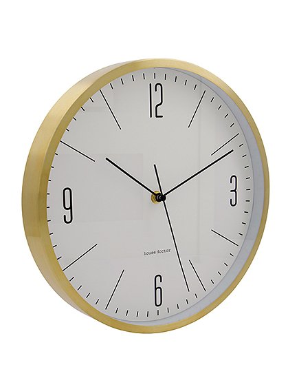 Wanduhr Gold Ø30 cm von house doctor &#9733; Kundenbewertung "Sehr gut" &#9733; 12&percnt; Rabatt für Neukunden &#9733; Schnell verschickt &#9733; Günstig bei car-Moebel.de