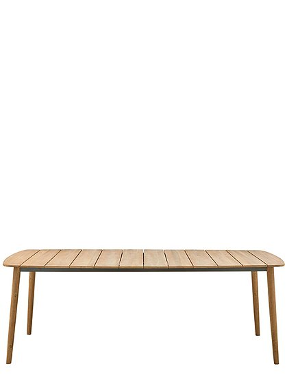 Kris Gartentisch Akazienholz natur 215x90 von wood &#9733; Kundenbewertung "Sehr gut" &#9733; 12&percnt; Rabatt für Neukunden &#9733; Schnell verschickt &#9733; bei car-Moebel.de