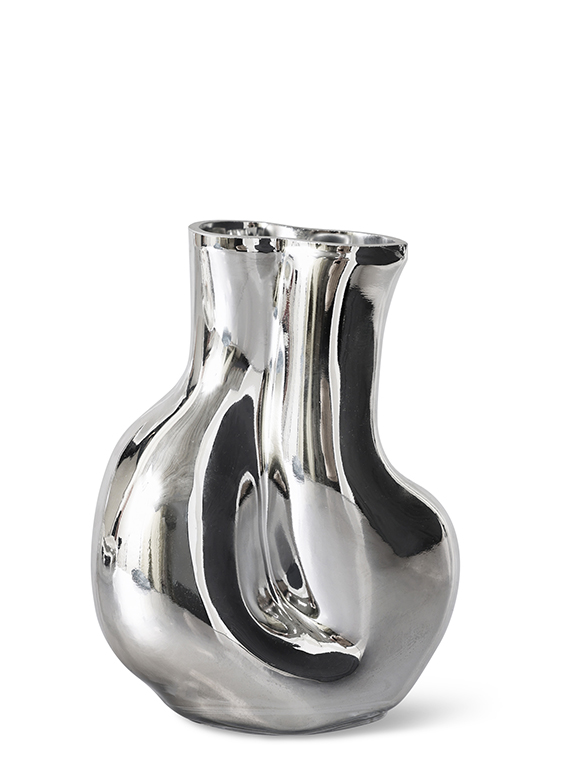 Vase Gleam, Glas/Chrom v. HKliving &#9733; Kundenbewertung "Sehr gut" &#9733; 12&percnt; Rabatt für Neukunden &#9733; Schnell verschickt &#9733; Günstig bei car-Moebel.de