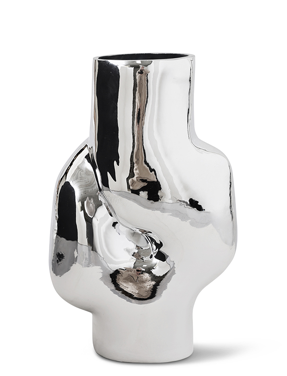 Vase Gleam, Glas/Chrom v. HKliving &#9733; Kundenbewertung "Sehr gut" &#9733; 12&percnt; Rabatt für Neukunden &#9733; Schnell verschickt &#9733; Günstig bei car-Moebel.de